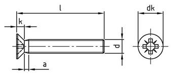 Vis métaux Inox A2 Tête fraisée TF Fendue M1.6X4 Conditionnement